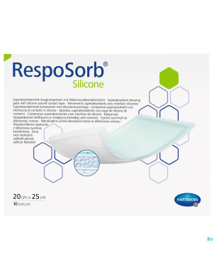 Resposorb silicone 20x25cm 10 4130451