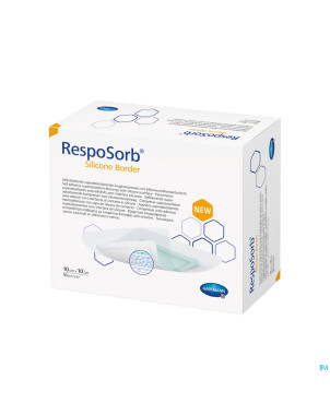Resposorb silicone border 10x10cm 10 4130010