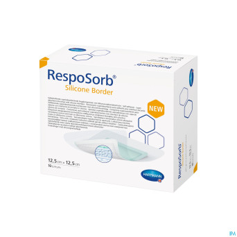 Resposorb silicone border 12,5x12,5cm 10 4130021