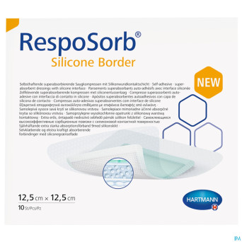 Resposorb silicone border 12,5x12,5cm 10 4130021