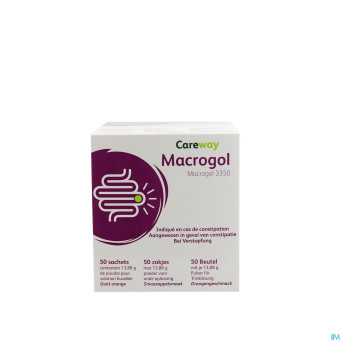 Careway macrogol + elect.  pdr sach  50x13,88g