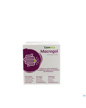 Careway macrogol + elect.  pdr sach  50x13,88g