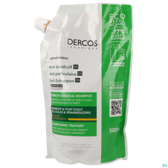 Vichy dercos sh trait.a/pell chev.sec refill 500ml