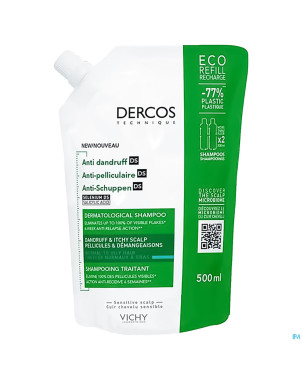 Vichy dercos sh trait.a/pell chev.mix refill 500ml