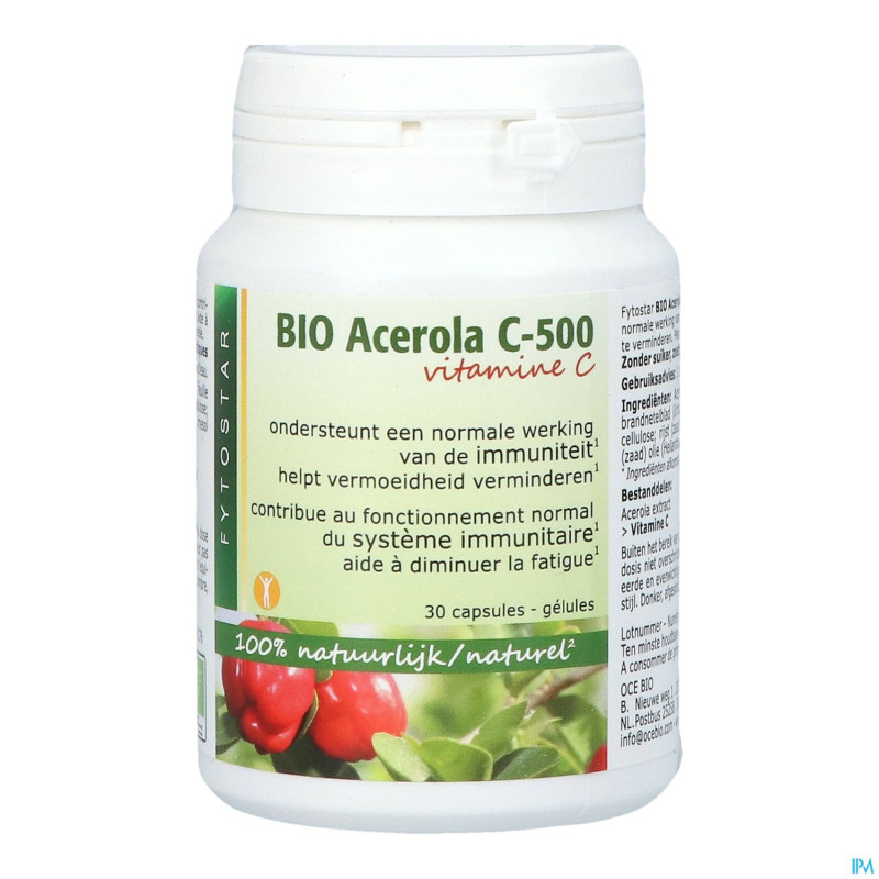 Fytostar acerola bio c-500  caps 30