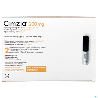 Cimzia 200mg abacus sol inj stylo prer. 2+2tampons