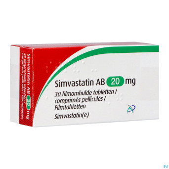 Simvastatin ab 20mg comp pell  30