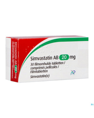 Simvastatin ab 20mg comp pell  30