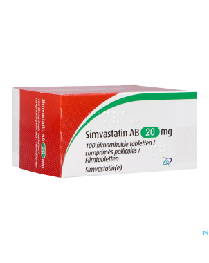 Simvastatin ab 20mg comp pell 100