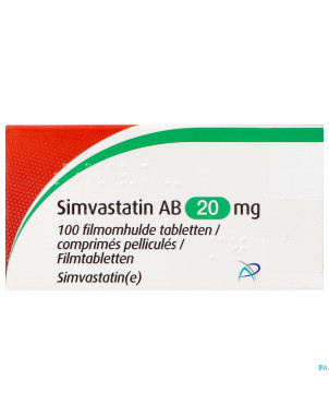 Simvastatin ab 20mg comp pell 100