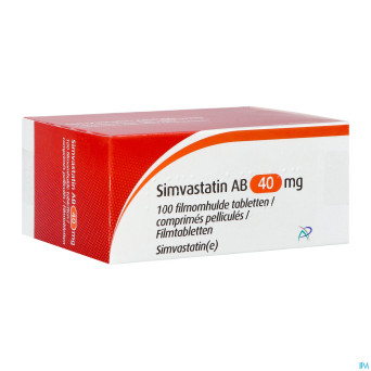Simvastatin ab 40mg comp pell 100