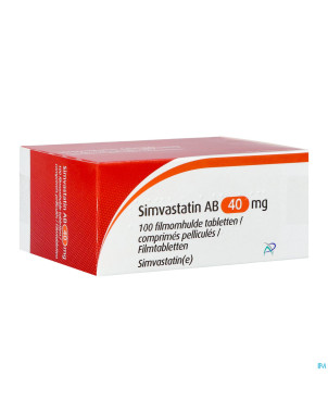 Simvastatin ab 40mg comp pell 100