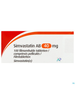 Simvastatin ab 40mg comp pell 100