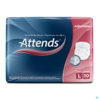 Attends adjustables 10 large 21