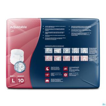 Attends adjustables 10 large 21