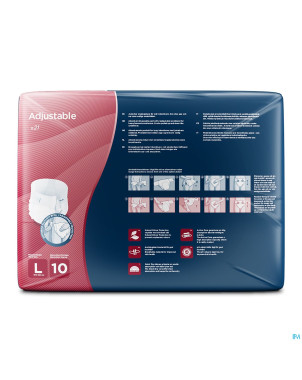 Attends adjustables 10 large 21