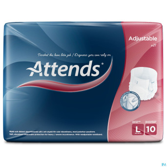 Attends adjustables 10 large 21