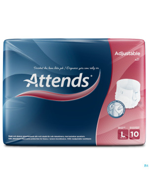 Attends adjustables 10 large 21