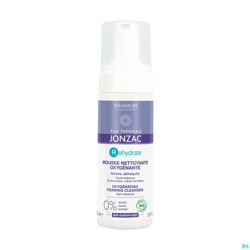 Jonzac rehydrate mousse nettoyante oxygenant 150ml
