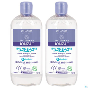 Jonzac rehydrate eau micellaire duo pack   2x500ml
