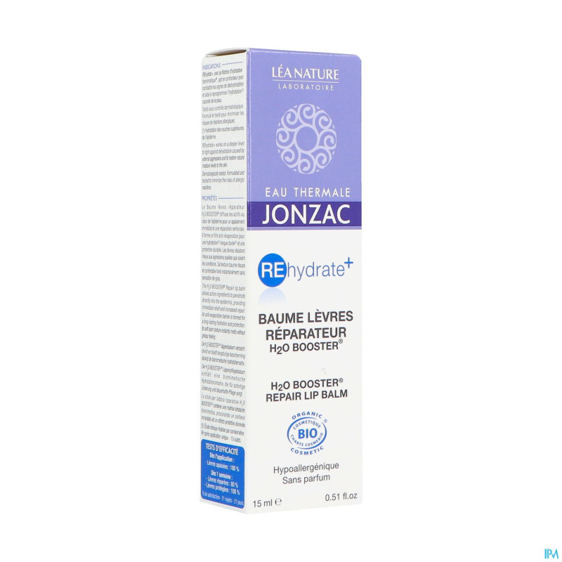 Jonzac rehydrate baume levres reparateur bio  15ml