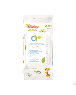 Nuby lingettes sucettes&jouets dentition 0m+ 48