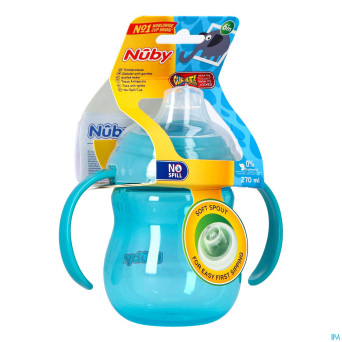 Nuby gobelet a/goutte anses 6m+ 270ml