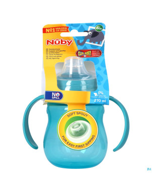 Nuby gobelet a/goutte anses 6m+ 270ml
