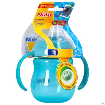 Nuby gobelet a/goutte anses 6m+ 270ml