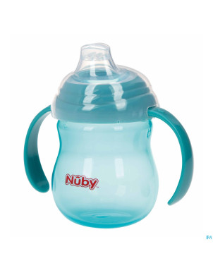 Nuby gobelet a/goutte anses aqua 6m+ 270ml