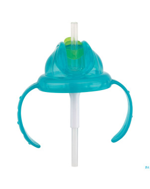 Nuby gobelet a/goutte anses aqua 12m+ 240ml