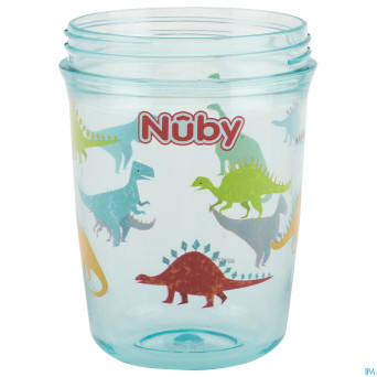 Nuby gobelet a/goutte anses aqua 12m+ 240ml