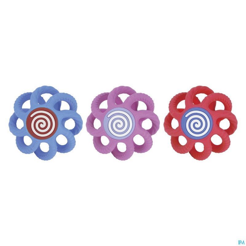 Nuby balle dentition silicone pliable 3m+