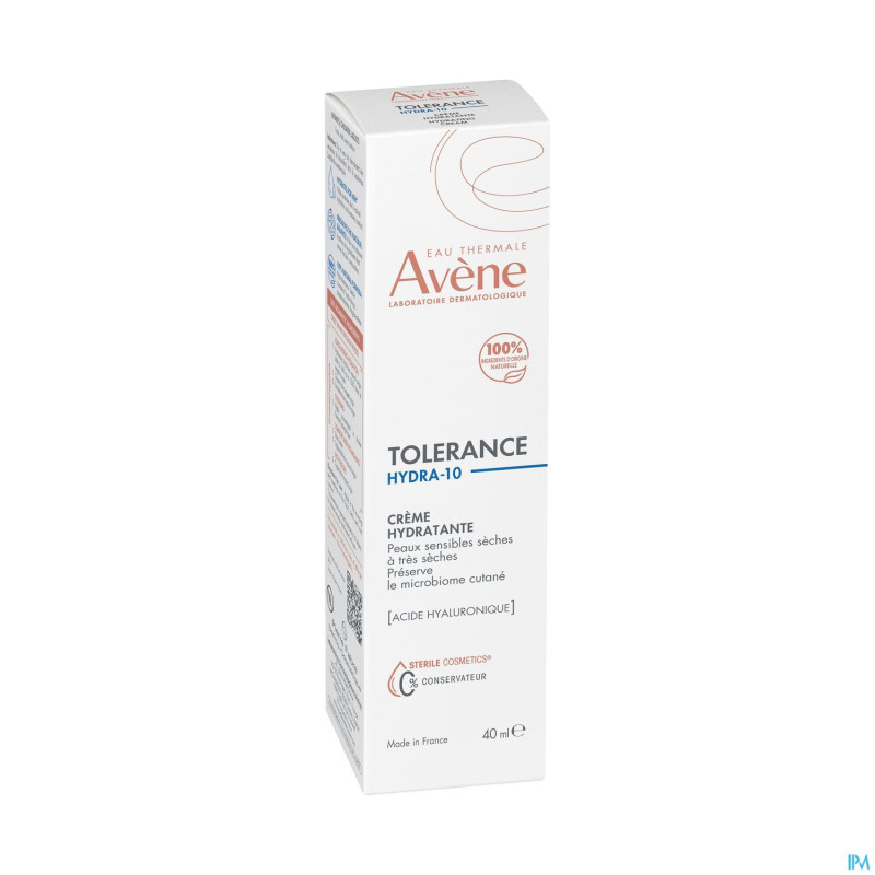Avene tolerance hydra 10 creme hydratante 40ml