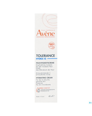 Avene tolerance hydra 10 creme hydratante 40ml