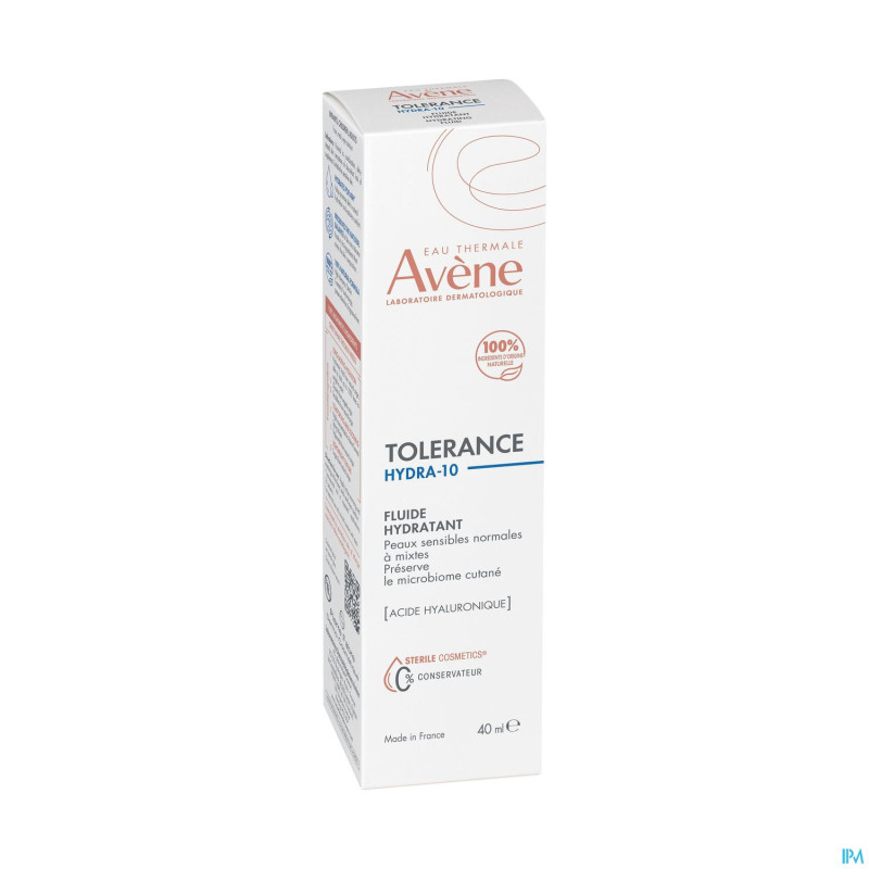 Avene tolerance hydra 10 fluide hydratante 40ml