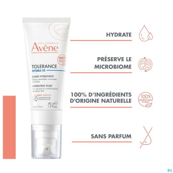 Avene tolerance hydra 10 fluide hydratante 40ml