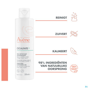 Avene cicalfate+ gel nettoyant assainissant 200ml