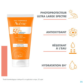 Avene sol spf50+ creme 50ml