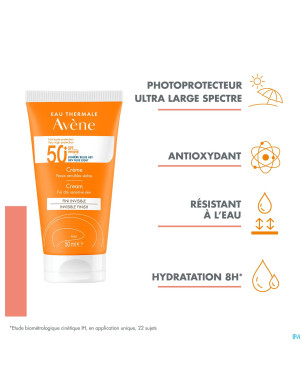 Avene sol spf50+ creme 50ml