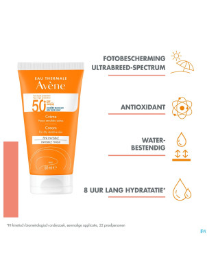 Avene sol spf50+ creme 50ml