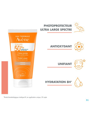 Avene sol spf50+ creme teintee 50ml