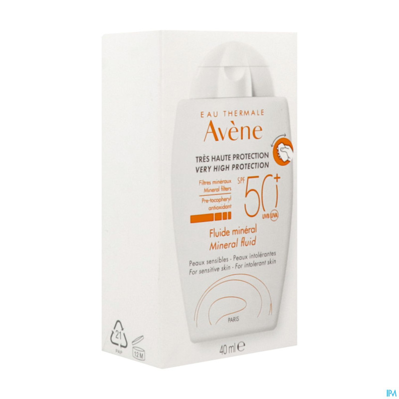 Avene sol spf50+ fluide mineral 40ml