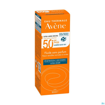 Avene sol spf50+ fluide sans parfum 50ml