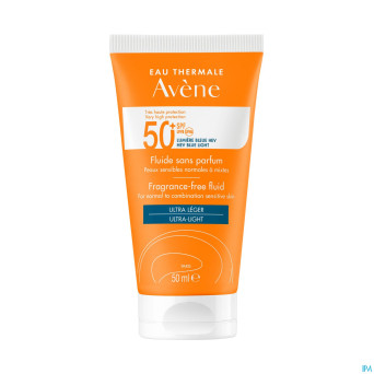 Avene sol spf50+ fluide sans parfum 50ml