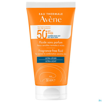 Avene sol spf50+ fluide sans parfum 50ml