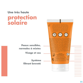 Avene sol spf50+ fluide sans parfum 50ml