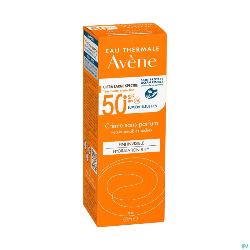 Avene sol spf50+ creme sans parfum 50ml