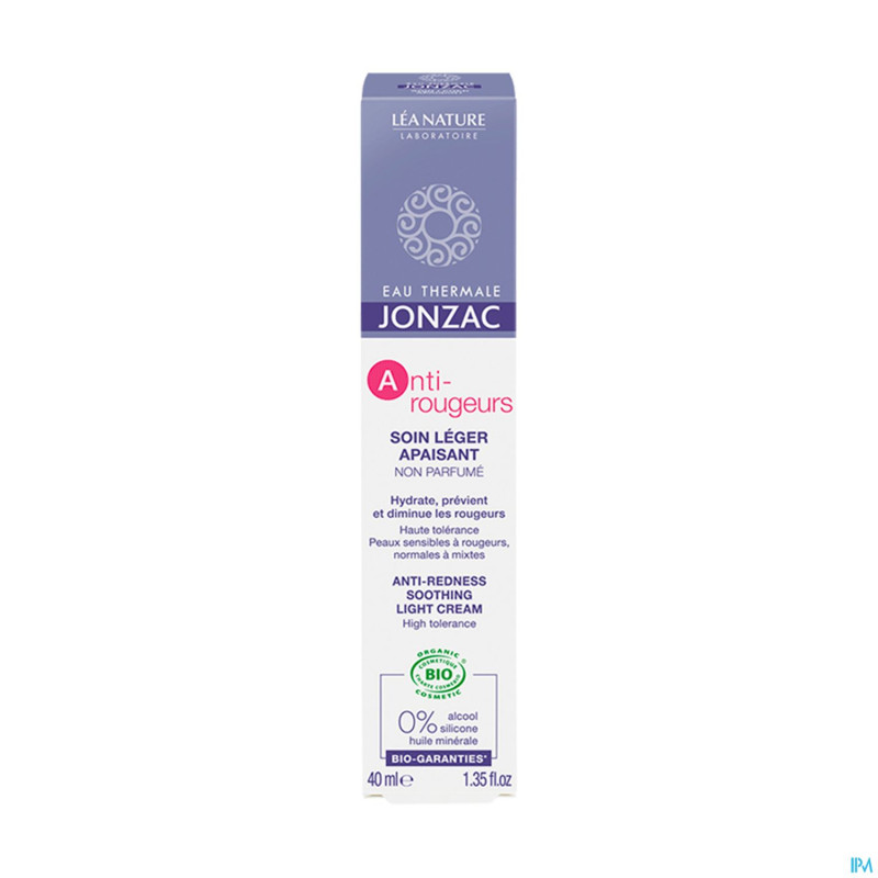 Jonzac a/rougeurs soin leger apaisant bio    40ml