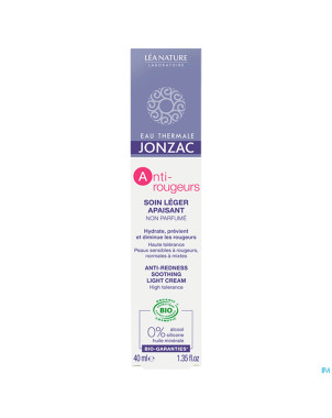 Jonzac a/rougeurs soin leger apaisant bio    40ml